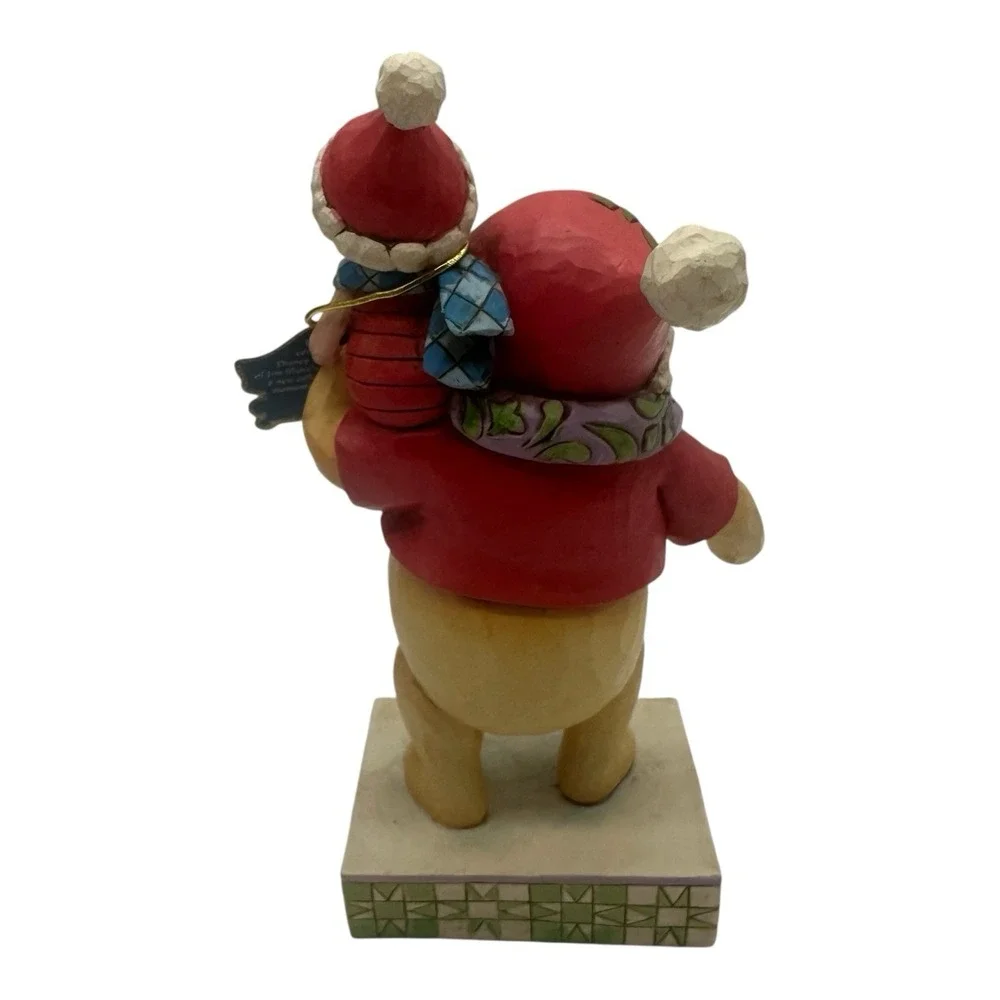 Jim Shore Winnie the Pooh Piglet Christmas Figurine Forever Friends 4027920‎